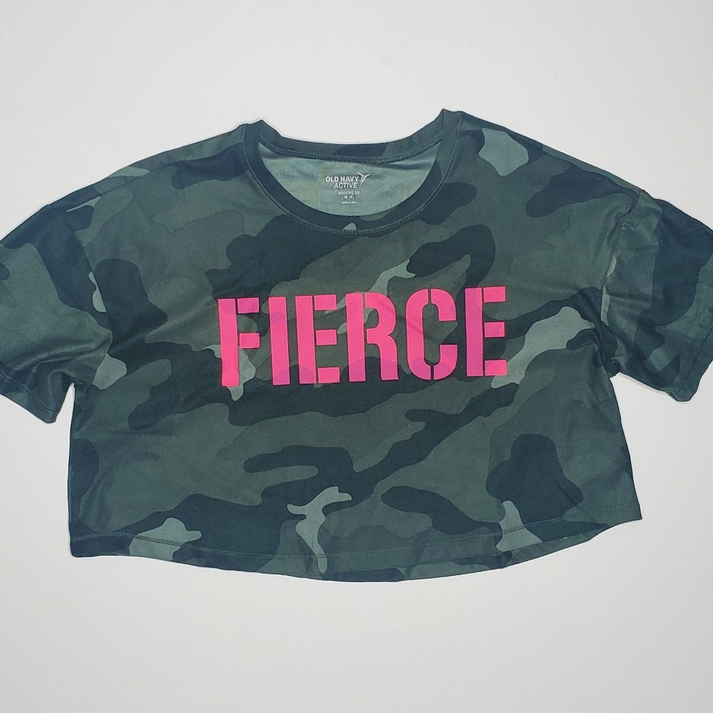 FIERCE Camo Crop Top girls